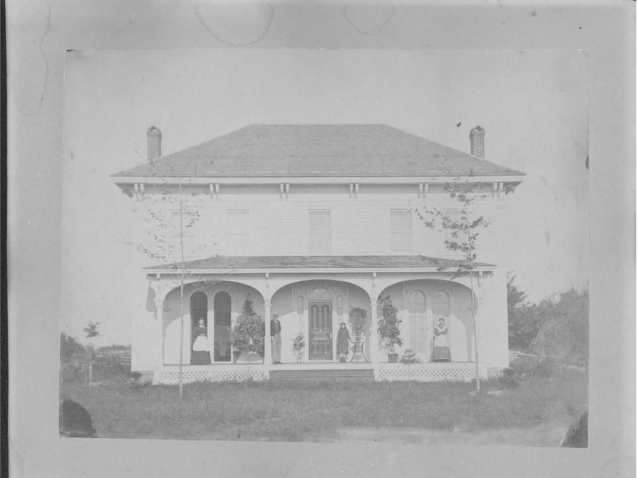 The Conner Farm House 1867-1945. Was Located in Sec.22, E. of Van Dyke, Midway between 22