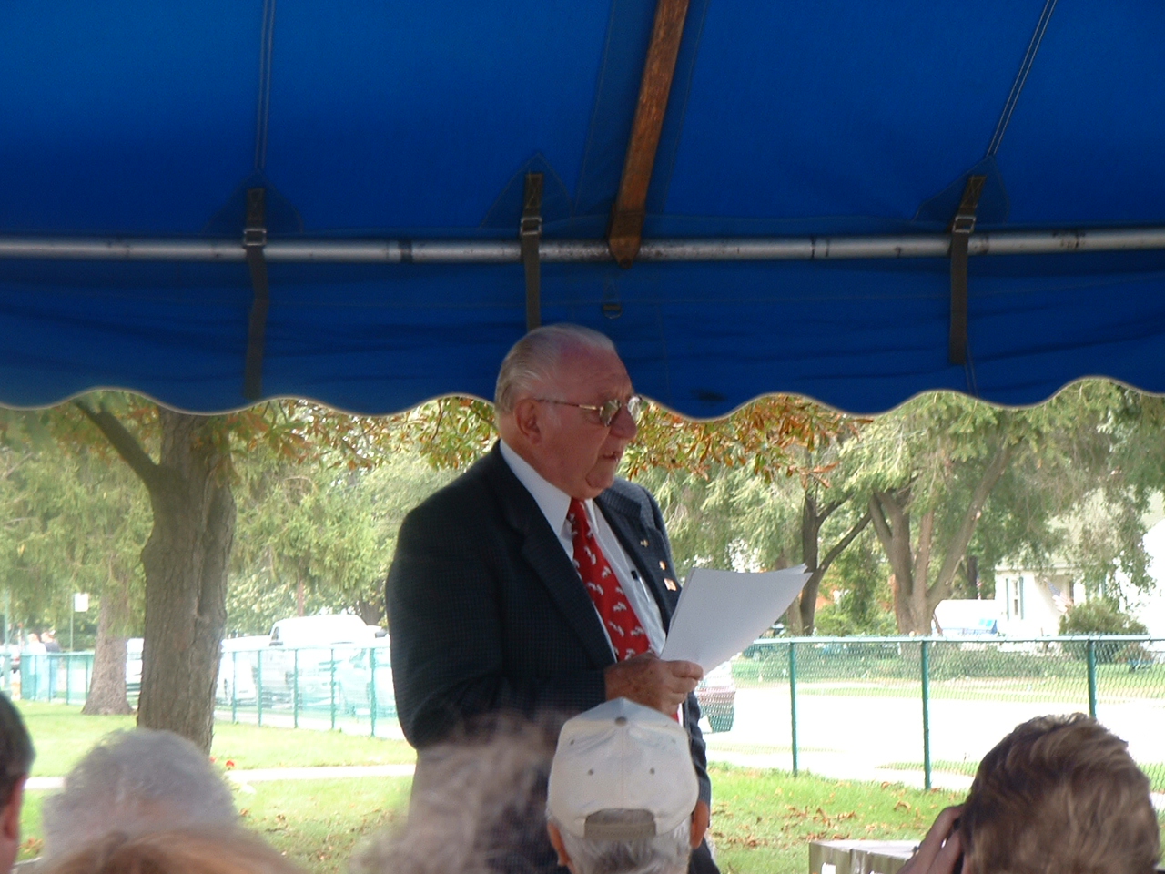 Utica Cemetery Chairman Wallace Doebler