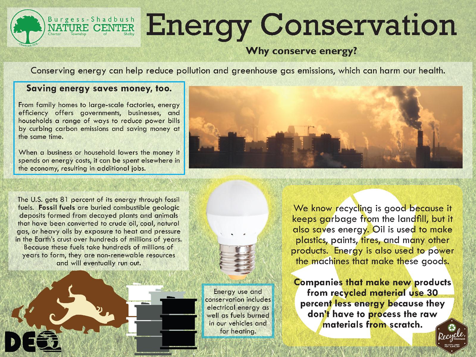 Why conserve energy?