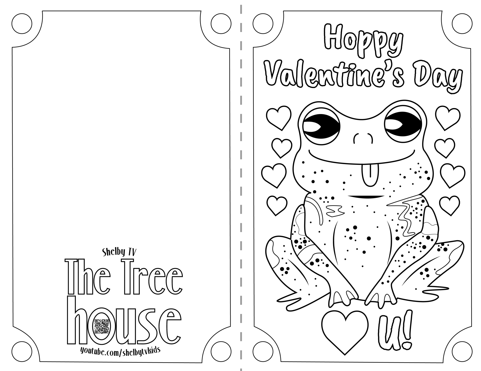 Printable Valentine Card from The Treehouse