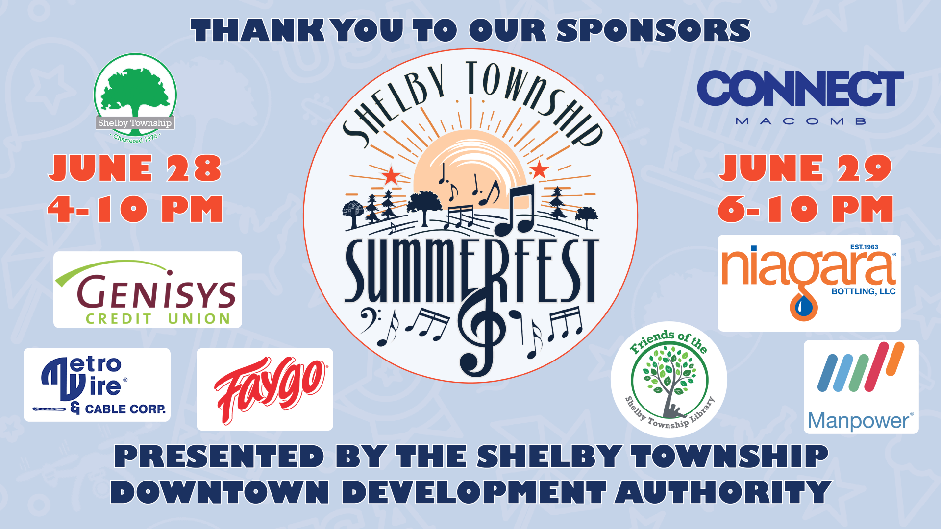 2024 Summerfest sponsors