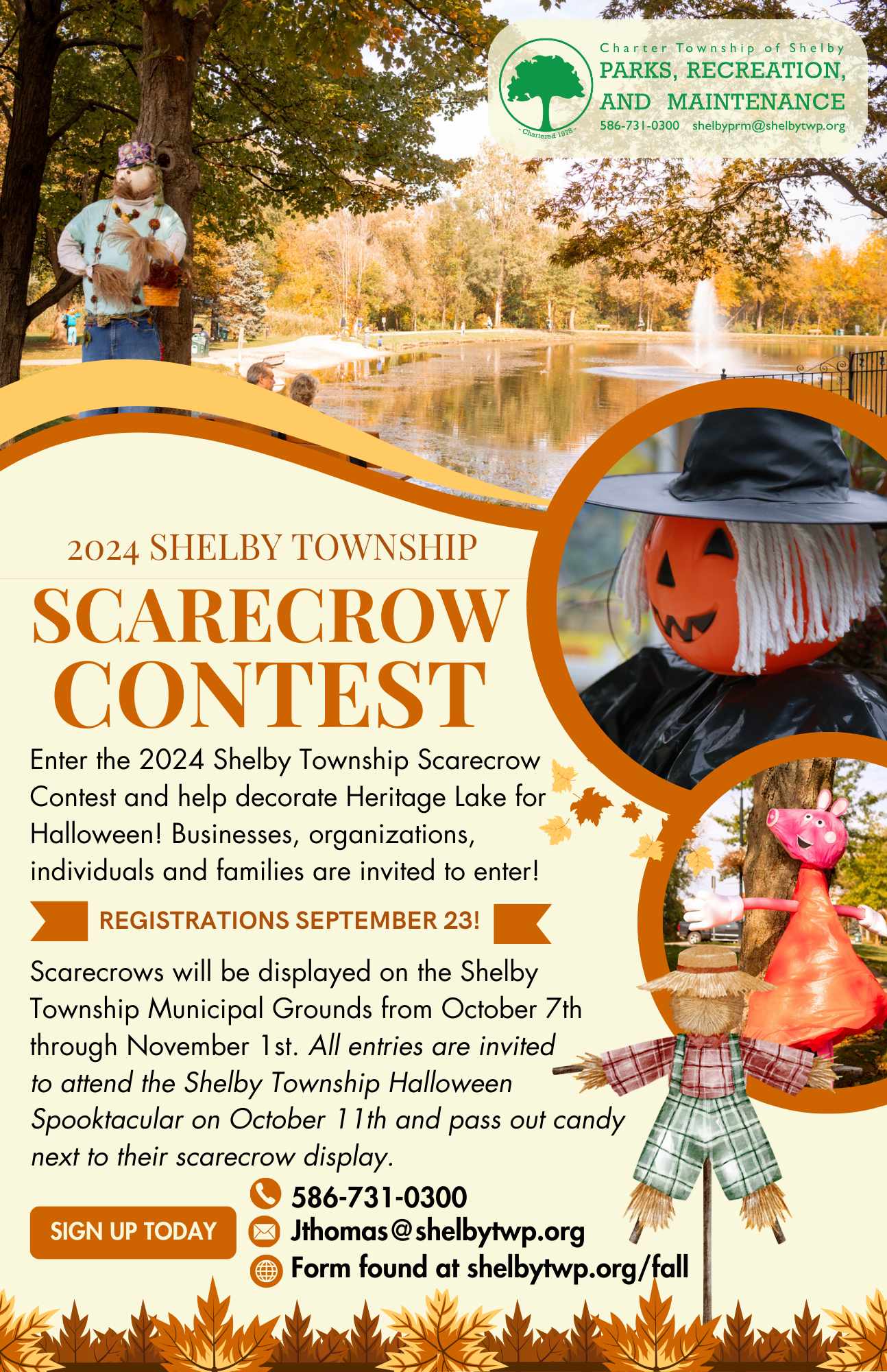 Scarecrow Contest 2024 Flyer